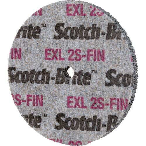 Scotch-Brite EXL Unitized Wheel, 3" x 1/2", 1/4" Arbor Seaboard Timber Mart