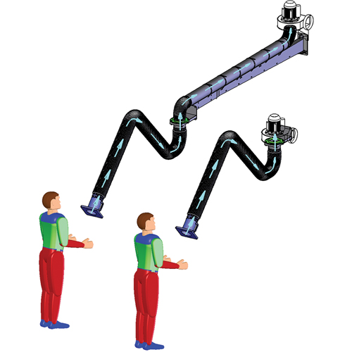 Bras d'extraction de fum&eacute;e Seaboard Timber Mart