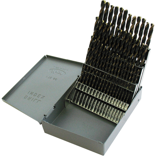 Jobber Length Drill Set, 60 Pieces, High Speed Steel Seaboard Timber Mart