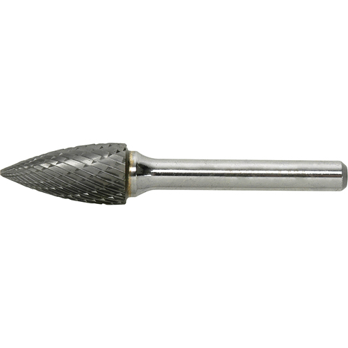 Solid Carbide Burr, SG-1, 1/4" Dia., 1/4" Shank, 5/8" Depth of Cut Seaboard Timber Mart