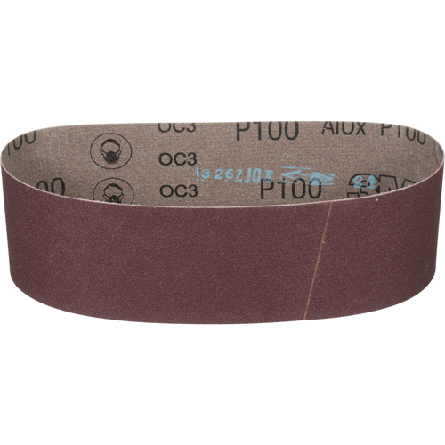 Cloth Belt 241D, 3" W X 24" L, Aluminum Oxide, P100 Grit Seaboard Timber Mart