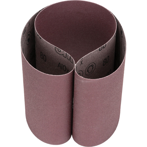 Courroie abrasive en toile 341D, 6" la x 48" lo, Oxyde d'aluminium, Grain 80 Seaboard Timber Mart