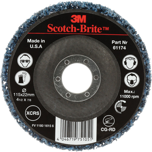 Scotch-Brite Clean & Strip Disc, 4-1/2" Dia., Extra Coarse Grit, Silicon Carbide Seaboard Timber Mart