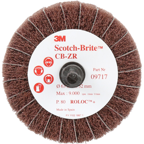 Disque combin&eacute; Scotch-Brite, 2-1/2" dia., Grain 80, Oxyde d'aluminium Seaboard Timber Mart