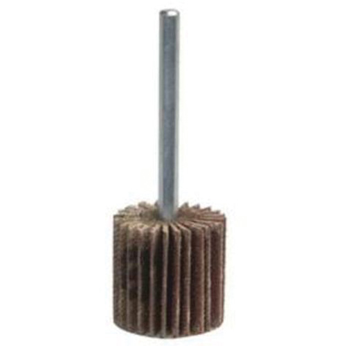 Grind-O-Flex Mini Mounted Flap Wheel, Aluminum Oxide, 80 Grit, 3" x 1" x 1/4" Seaboard Timber Mart