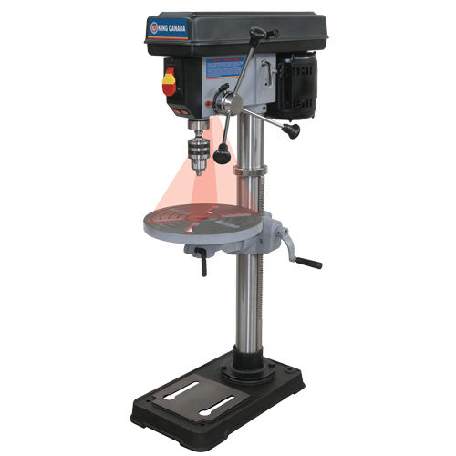 Drill Presses With Laser, 13", 5/8" Chuck, 3670 RPM Seaboard Timber Mart