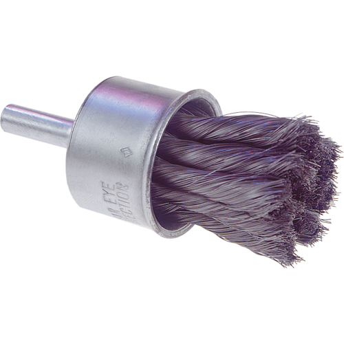 Knot Wire End Brush, 1/2" Dia., 0.0104" Wire Dia., 1/4" Shank Seaboard Timber Mart