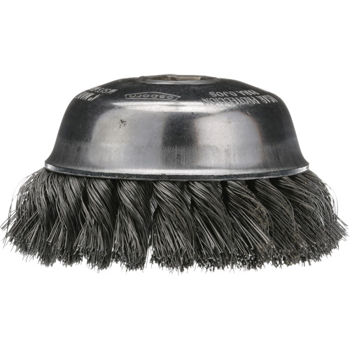 Knotted Cup Brush, 4" Dia. x 5/8"-11 Arbor Seaboard Timber Mart