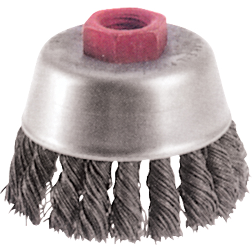 Knot Wire Cup Brushes - High Speed Small Grinder, 2-3/4" Dia. x M10x1.25 Arbor Seaboard Timber Mart