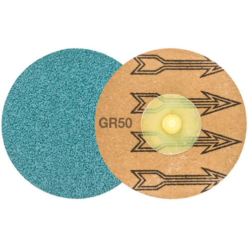 TWIST TOPCUT Sanding Disc, 3" Dia., 50 Grit, Zirconium Seaboard Timber Mart