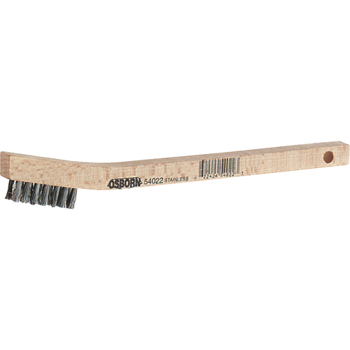 Small Cleaning Scratch Brushes, Stainless Steel, 2 x 9 Wire Rows, 8-5/8" Long Seaboard Timber Mart