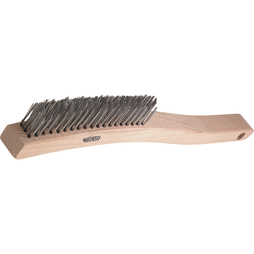V-Trim Long Handle Scratch Brushes, Stainless Steel, 3 x 19 Wire Rows, 13-3/4" Long Seaboard Timber Mart