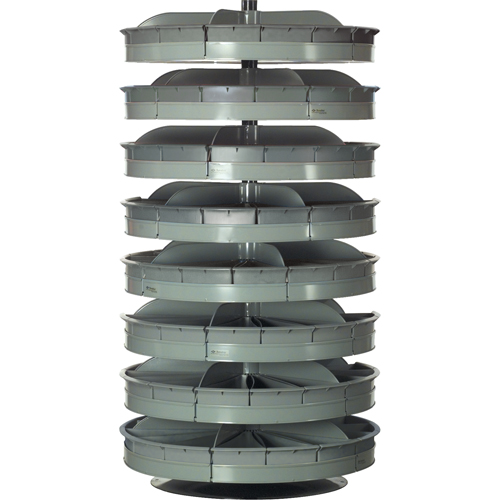 Modules de stockage Rotabin, 500 lb Capacit&eacute; par niveau, 5 Niveau(x), 43" ha x 34" dia Seaboard Timber Mart