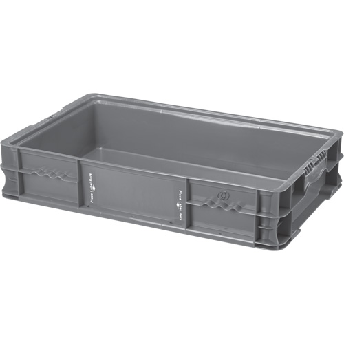 StakPak Plus 4845 System Containers, 15" W x 24" D x 5" H, Grey Seaboard Timber Mart