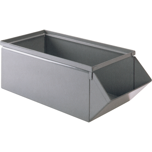 Steel Bin, 100 lbs. Cap., 15" W x 24" D x 11" H, Blue Seaboard Timber Mart