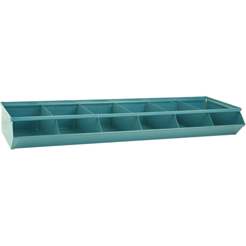 Bacs sectionnels superposables, Cap. 100 lb, 37" la x 12" p x 4-1/2" h, Bleu Seaboard Timber Mart