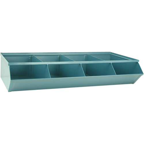 Bacs sectionnels superposables, Cap. 100 lb, 37" la x 18-3/4" p x 7-1/2" h, Bleu Seaboard Timber Mart