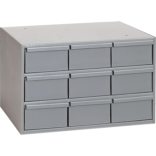 Industrial Drawer Cabinets, 9 Drawers, 17-1/4" W x 11-5/8" D x 10-7/8" H, Grey Seaboard Timber Mart