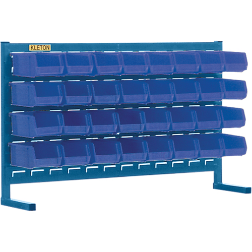 Louvered Rack with Bins, 32 Bins, 36" W x 8-1/4" D x 22" H Seaboard Timber Mart