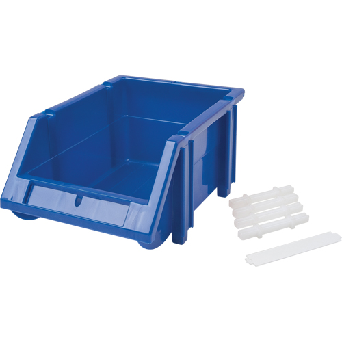 Stack & Hang Bin, 4-13/16" W x 3-3/16" H x 7-1/8" D, Blue Seaboard Timber Mart