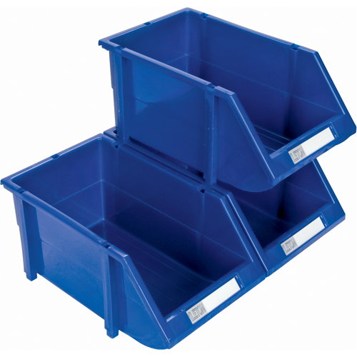 Stack & Hang Bin, 4-13/16" W x 3-3/16" H x 7-1/8" D, Blue Seaboard Timber Mart