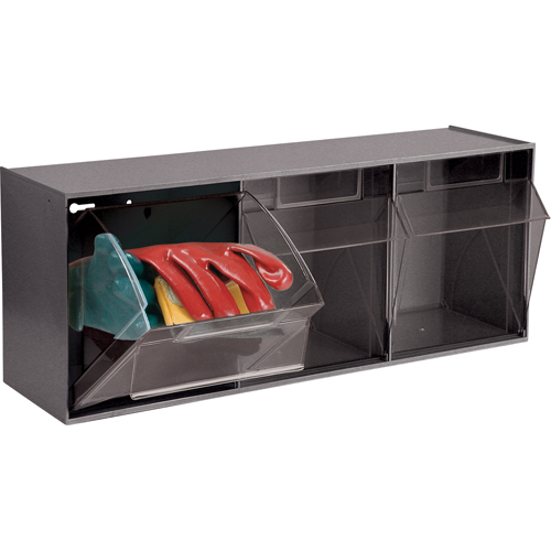 Tip-Out Bins Modular Storage System, 23-5/8" W x 7-3/4" D x 9-1/2" H, 3 Drawers Seaboard Timber Mart