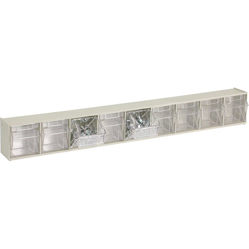 Tip-Out Bins Modular Storage System, 23-5/8" W x 2-1/2" D x 3-1/8" H, 9 Drawers Seaboard Timber Mart