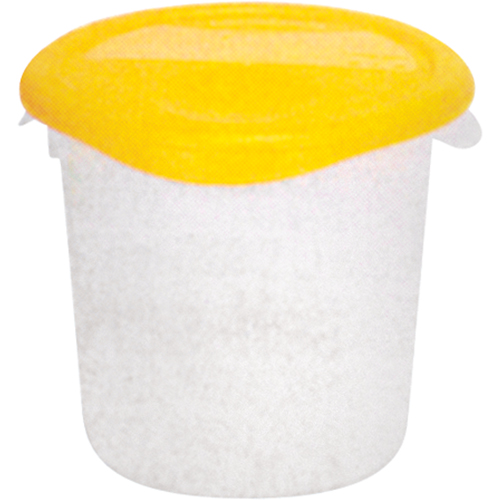 Round Storage Containers, 7-4/5" H x 8-1/2" D, 3.79 L Capacity, Clear Seaboard Timber Mart
