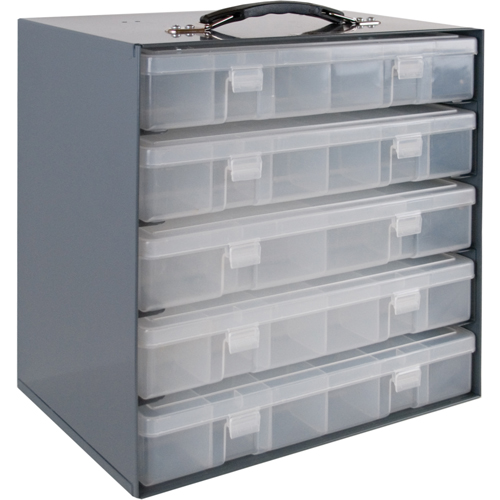 Compartment Box Cabinets, Steel, 5 Slots, 11-1/4" W x 6-3/4" D x 10-3/4" H, Grey Seaboard Timber Mart