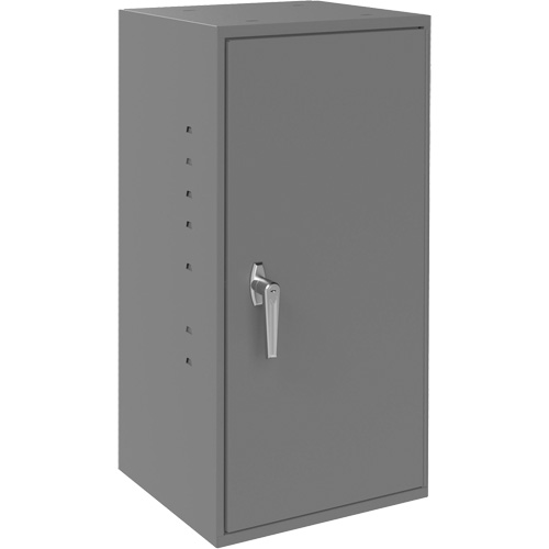 Utility Cabinet, Steel, 2 Shelves, 30" H x 13-3/4" W x 12-3/4" D, Grey Seaboard Timber Mart