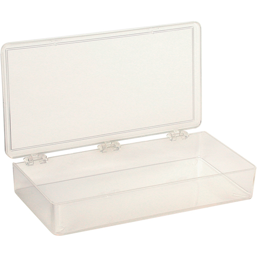 K-Resin Compartment Box, Plastic, 4" W x 8" D x 1-3/16" H, Transparent Seaboard Timber Mart