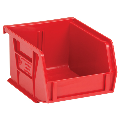Ultra Stack & Hang Bin, 4-1/8" W x 3" H x 5" D, Red Seaboard Timber Mart