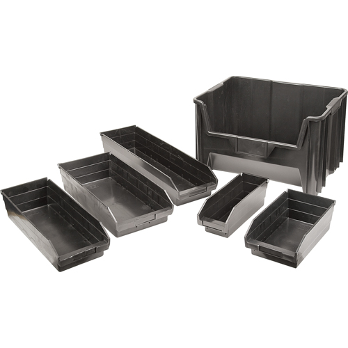 Bacs &agrave; pi&egrave;ces en plastique recycl&eacute;, 4-1/8" la x 11-5/8" p x 4" h, Capacit&eacute; de 30 lb Seaboard Timber Mart