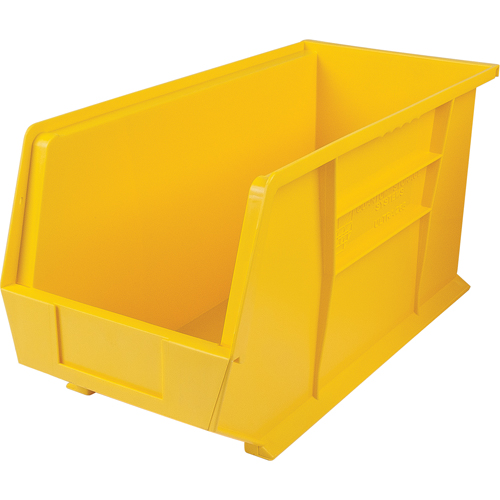 Ultra Stack & Hang Bin, 8-1/4" W x 9" H x 18" D, Yellow Seaboard Timber Mart