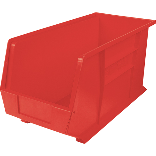 Ultra Stack & Hang Bin, 8-1/4" W x 9" H x 18" D, Red Seaboard Timber Mart