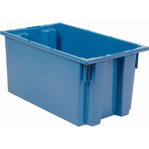 Stack & Nest Totes, 9" x 18" x 11", Blue Seaboard Timber Mart
