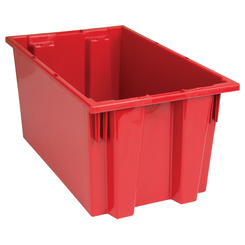 Stack & Nest Totes, 9" x 18" x 11", Red Seaboard Timber Mart