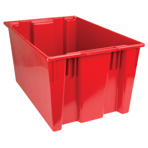 Stack & Nest Totes, 15" x 29.5" x 19.5", Red Seaboard Timber Mart