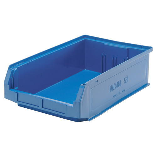 Contenants g&eacute;ants empilables, 12,375" la x 19,75" p x 5,875" h, Bleu Seaboard Timber Mart