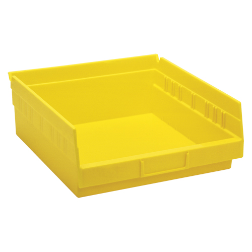 Bacs de rangement pour tablettes, 11-1/8" la x 4" H x 11-5/8" p, Jaune, Capacit&eacute; 30 lb Seaboard Timber Mart
