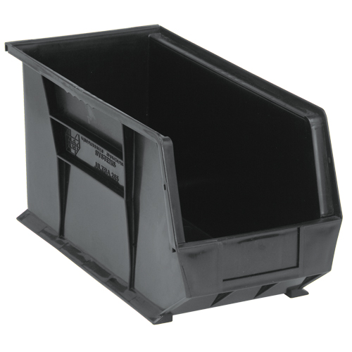 Ultra Stack & Hang Bin, 8-1/4" W x 9" H x 18" D, Black Seaboard Timber Mart