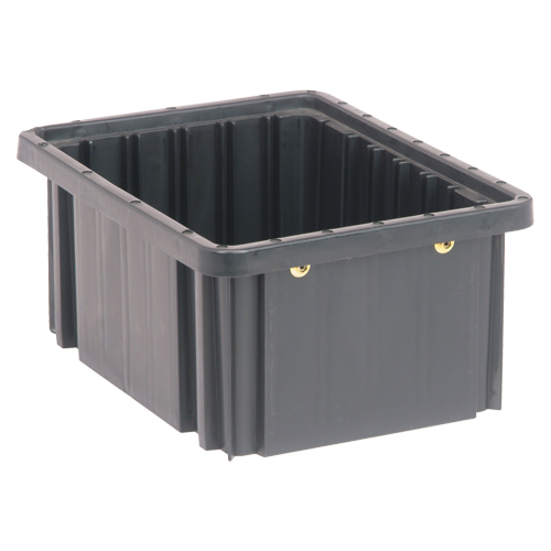 Bacs divisibles conducteurs, Polypropyl&egrave;ne, 8-1/4" la x 10-7/8" p x 5" h, Noir Seaboard Timber Mart