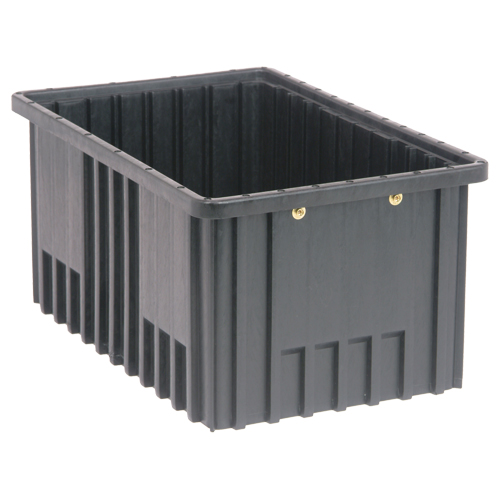 Bacs divisibles conducteurs, Polypropyl&egrave;ne, 10-7/8" la x 16-1/2" p x 8" h, Noir Seaboard Timber Mart