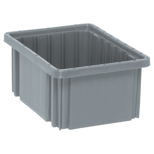 Contenants Divider Box, Plastique, 10,9" la x 8,3" p x 5" h, Gris Seaboard Timber Mart