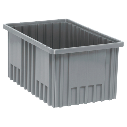 Contenants Divider Box, Plastique, 16,5" la x 10,9" p x 8" h, Gris Seaboard Timber Mart