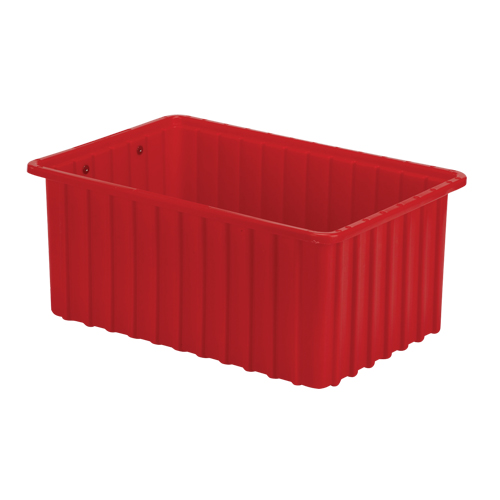 Contenants Divider Box, Poly&eacute;thyl&egrave;ne, 16,5" la x 10,9" p x 7" h, Rouge Seaboard Timber Mart