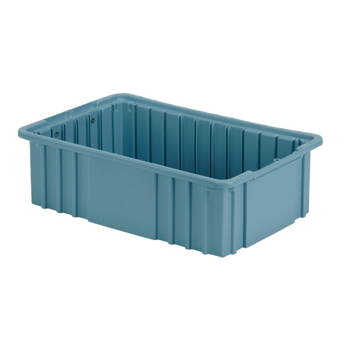 Contenant Divider Box, Poly&eacute;thyl&egrave;ne, 15,5" la x 9,9" p x 5" h, Bleu p&acirc;le Seaboard Timber Mart