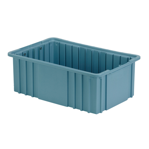 Contenant Divider Box, Poly&eacute;thyl&egrave;ne, 15,5" la x 9,9" p x 6" h, Bleu p&acirc;le Seaboard Timber Mart