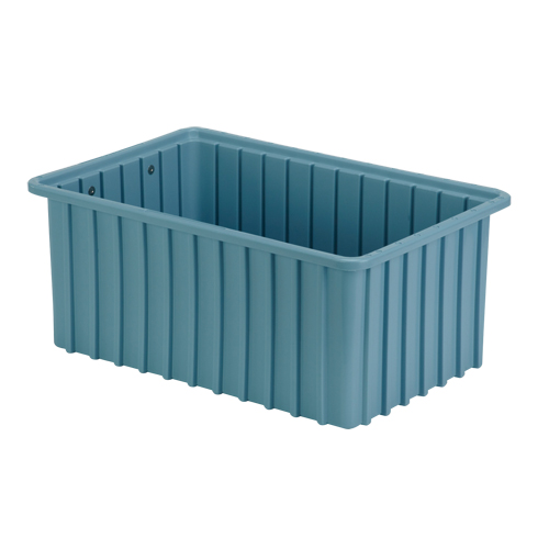 Contenants Divider Box, Poly&eacute;thyl&egrave;ne, 16,5" la x 10,9" p x 7" h, Bleu p&acirc;le Seaboard Timber Mart