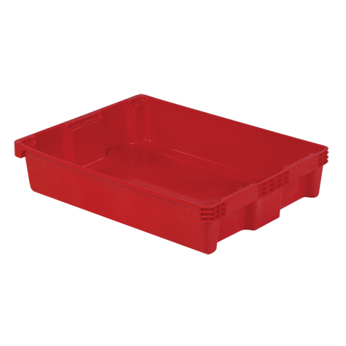 Polylewton Stack-N-Nest&reg; Containers, 6.1" x 29.6" x 22.4", Red Seaboard Timber Mart